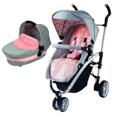 ViVibaby【Mamalove系列】歐風雙向推車 寵物籃 汽車座椅 汽車安全, 粉色,提籃