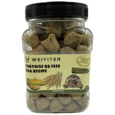 WEIYITER 維益特陸龜飼料 QQ飼料 動物園配方 牧草水果配方 蘇卡達豹龜櫻桃紅腿赫曼星龜亞達伯拉象龜, 1kg, 1kg