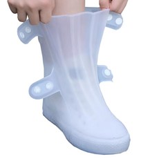 실리콘 방수 커버 덧신 벗고신기편한 레인부츠 남성 여성 아동 장마 장화