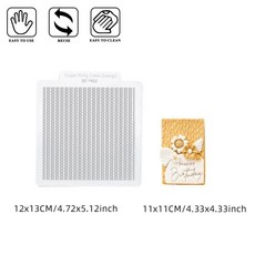 패턴 아크릴 페이스트리 엠보서 사각형 물고기 비늘 텍스처 시트 베이킹 인쇄 매트, 1개, 1. A1