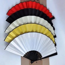 新品 10把10寸空白摺扇中國風學生書畫題字繪畫扇子絹布扇 副廠商品, 1個, 其它顏色可以搭配