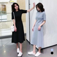 [라이프커머스] 원피스 OPS 홈웨어 치마 데이트 무지 A라인 기본 여성 반팔