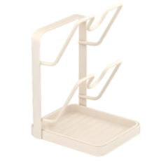 온세미몰 깔끔정리 손끝자유 2단 냄비 뚜껑 거치대, 1개, 화이트