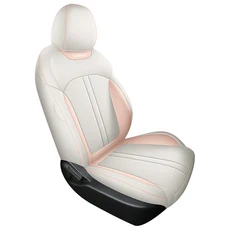 아우디 A4 B6 B8 B7 A7 Q3 Q2L Q5 Q7 4L TT Mk1 Mk2 A6 아반트 4f C5 C6 C7 A3 8P 자동차 시트 커버 (맞춤, 01 인조 가죽, 01 사계절, 07 1PC-White