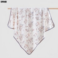 DFMEI 嬰兒包單純棉抱被包巾新生兒產房包被初生寶寶包裹巾, 包邊包單-遊樂場