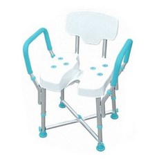 【海夫健康生活館】晉宇 全方位洗臀 鋁合金 扶手有背 可調 免工具 附蓮蓬頭掛座洗澡椅 沐浴椅(JY-309), 1個