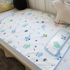 유아용 면소재 방수 처리된 침구 보호 깔개 사계절 활용 가능한 아기 침대 이불, 1개, 유아방수패드_S(60cmX90cm)
