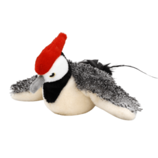 電動抖抖鳥貓玩具 - 啄木鳥造型互動玩具，趣味抖動設計，激發狩獵本能，柔軟材質安全舒適, 啄木鳥, 1個, 電動抖抖鳥