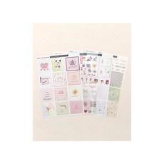 퀼트스타 [레진아트] 디자인시트 로맨틱 컬렉션 3, 혼합, 1세트