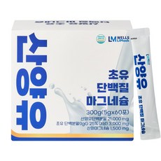 산양유 초유 단백질 마그네슘 스틱 5g 60포 분말, 300g, 1개