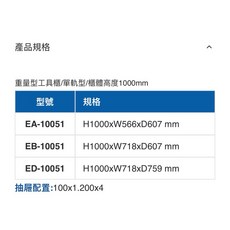 天鋼 工具櫃 重量型 治療櫃 EA-10051 EB ED 收納櫃, 1個