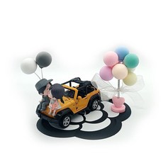 汽車擺件 蘭博合金車情侶裝飾品, 1個, 黃色越野