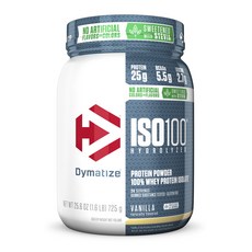 Dymatize ISO 100乳清蛋白粉, 香草(Vanilla), 725g, 1罐