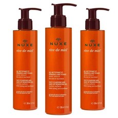 눅스 레브 드 미엘 페이스 클렌징 앤 메이크-업 리무빙 젤, 200ml, 3개