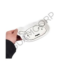 베요라 멜라민 플레이트 - 흰둥이 다용도그릇 캐릭터그릇 가정용그릇 플라스틱캐릭터접시