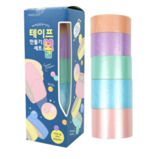 핑크풋 10000 테이프 볼 만들기 5종 세트, 5색, 1개