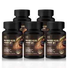 맑은습관 맥주효모 비오틴 15000 골드 HACCP인증, 5개, 90정