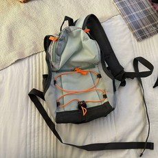 輕便經典少女登山野餐小包戶外小揹包小容量雙肩包出行書包潮, 薄荷綠