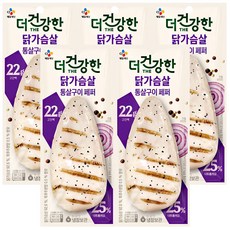 CJ 더건강한 닭가슴살 통살 페퍼100g, 100g, 5개