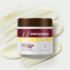 정품 단백질 콜라겐 헤어팩 500ml 미용실 전용 물미역헤어마스크 극손상 헤어 트리트먼트 (상표 merycaruc과 판매자 수연패션 꼭 확인하세요), 2개
