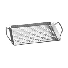 Outset 76631 스테인리스 스틸 그릴 토퍼 그리드 27.9 x 17.8cm(11 7인치)105295, Outset 76631 스테인리스 스틸 그릴 토퍼 그리