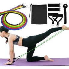 밸런스101 스포츠 튜빙밴드 5종 + 핸드그립 2개 + 발목밴드 2개 + 도어클립 1개 + 전용파우치 1개 1세트