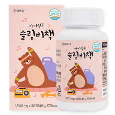 아이실록 슬림비책 어린이 유아 키즈 차전자피 귀리 유산균 홀쭉 브로멜라인, 1개, 30정