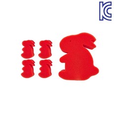 [KC인증] JL매직 손바닥 안의 귀여운 마법 토끼스펀지(고급형)(Rabbit Sponge)*케이스포장, 1세트