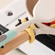 두루잡화 실리콘 국자받침 밥주걱거치대, 옐로우