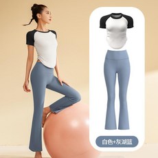 春秋瑜伽運動套裝女跑步健身普拉提戶外穿搭瑜伽服