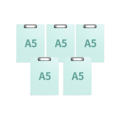 웰컴투 PS클립보드 A5, 라임, 2개입