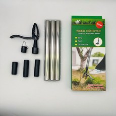 잡초 잡초제거기 호미 제초 잡초제거 갈퀴 농기구 쟁쇠 벌초 제거 다기능 뽑기 친환경 천길 풀러 구부러지지 않는 3 단 스탠딩 수동 삽 정원 뿌리, whole32.5x15x3.4cm, 1개