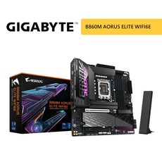 GIGABYTE 技嘉 B860M AORUS ELITE WIFI6E 主機板，支援Wi-Fi 6E，高速傳輸，AORUS ELITE系列