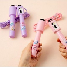 어린이 운동용 캐릭터 줄넘기 카운터 조절 가능 놀이기구 카운터줄넘기 어린이 체육활동 캐릭터 길이조절 dew+441So, 퍼플, 1개