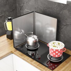 sweet home 304不鏽鋼擋油板, 高30*寬30兩折, 1個