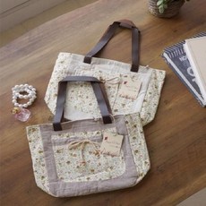 플라워 리본 린넨 가방 805 (아이보리/베이지) ehd+2606rl