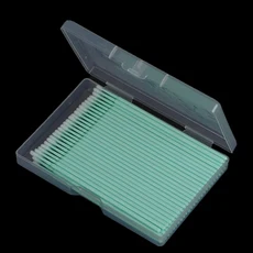 100개 면봉 마이크로 어플리케이터 브러시 구부릴 수 있는 속눈썹 연장 도구 접착 청소 액세서리, 1개