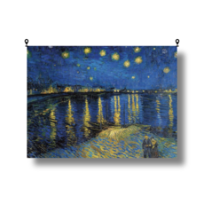 해룸 대형 패브릭 포스터 두꺼비집 가리개 페브릭 태피스트리 가림천 아트 행잉 초대형, 43.고흐-아를의 별빛밤