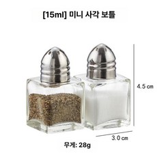 쿠킹탑 미니붕어빵기계 메이커 가정용 전기 4개 업소용, 15ml 미니 사각 병 2개 세트