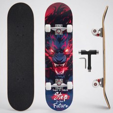 vigvitspo스케이트보드, 1개, 흑랑