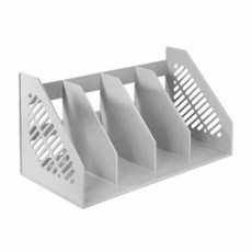 코벡사 4단책꽂이 회색 450x225x210mm 1개 탁상용 정리 책보관 책상위선반