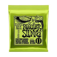 Ernie Ball 電吉他弦 11 48 Power Slinky 2220 鎳纏繞 老鷹弦, 1個, 2221 (10-46)