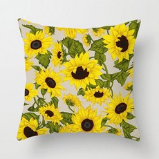 해님따라 해바라기 쿠션 커버 쇼파 방석 등쿠션 eso*6051Cl
