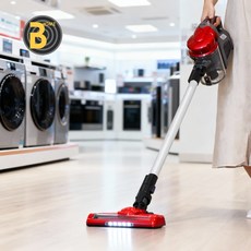 BH 무선청소기 가게 매장 사무실 업소용, 무선청소기(레드)