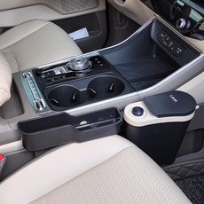 라프 차량용 쓰레기통 기아 카니발 3세대 4세대 호환 휴지통+수납함, 1개, 카포켓브라운(수납함+휴지통)+논슬립패드+뒷좌석휴지통