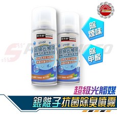 【Speedmoto】歐兜麥 銀離子 光觸媒 除臭噴霧 空氣清淨劑 防霉 車用冷氣除臭 專用, 1個