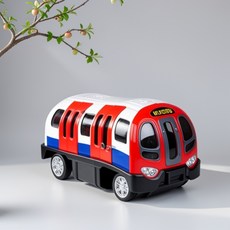 HM 당겼다 놓으면 나가는 기차모형장난감 기차완구, 화이드,레드, 1개