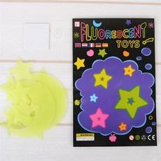 제이원잡화점 야광별 스티커 발모양스티커, 별 12P