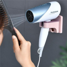 헤어 드라이기 거치대 욕실 드라이기 홀더 걸이 수납 화장실, 핑크