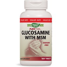 Nature's Way 葡萄糖胺MSM保健錠, 1組, 160顆